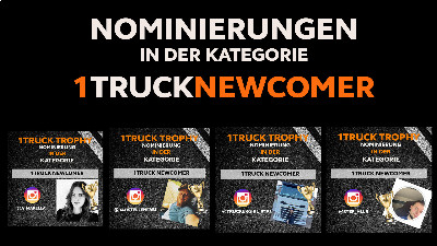 Beitragsbild - 1Truck Trophy- Kategorie Newcomer - Die Nominierten