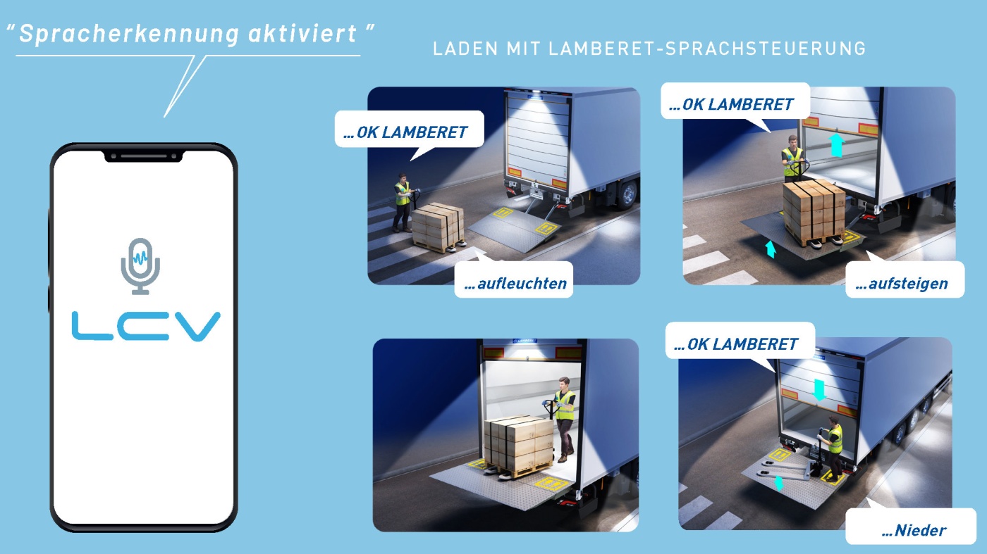 Slideshow Bild - Lamberet - Lamberet Kofferausbau Sprachsteuerung LCV